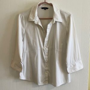 White Button-Up Blouse